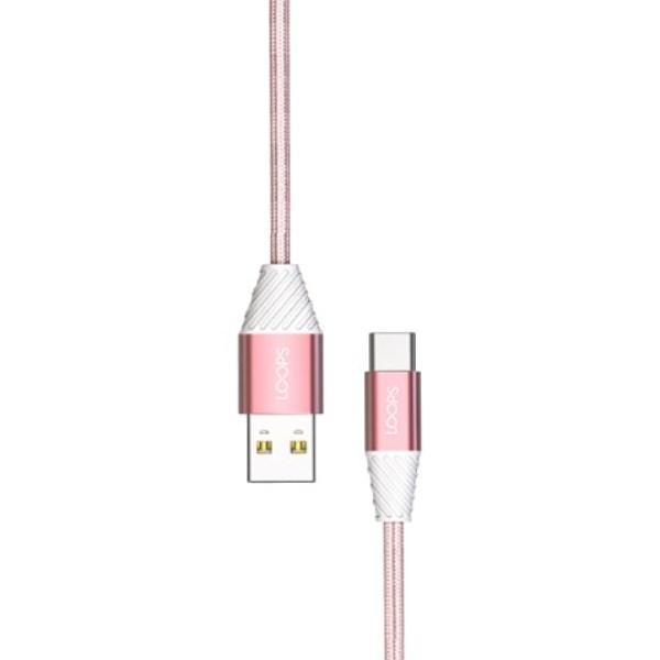 Kabel Type A - Type C 1m Loops PINK