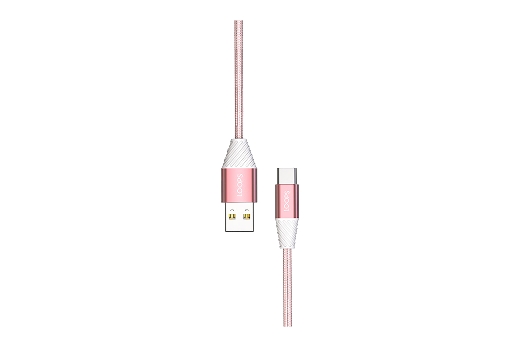 Kabel Type A - Type C 1m Loops PINK