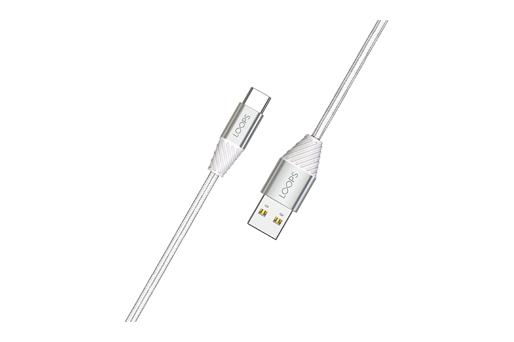Kabel Type A - Type C 1m Loops WHITE 2