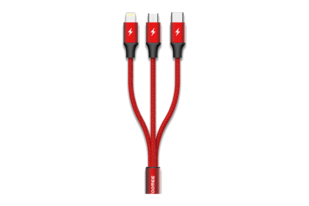 Kabel Data 3 in 1 1.2m Foomee NF12 RED