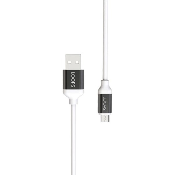 Kabel Micro USB TPE 1.1m Loops BLACK