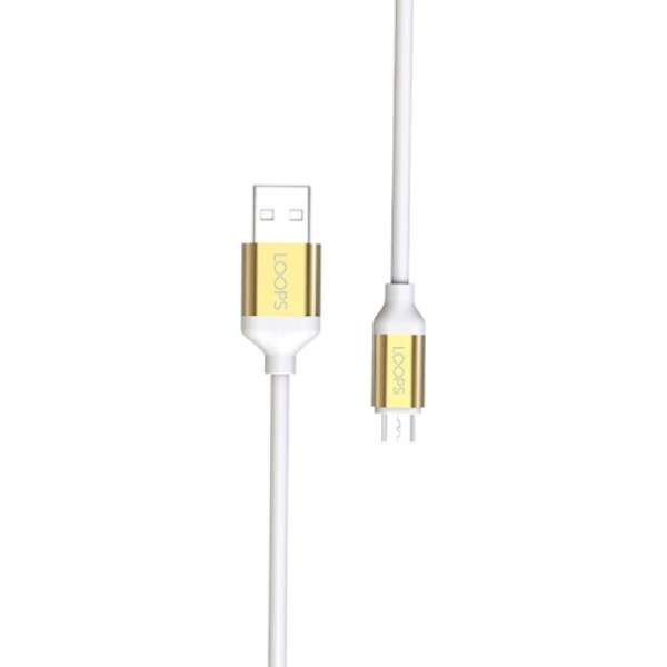 Kabel Micro USB TPE 1.1m Loops GOLD