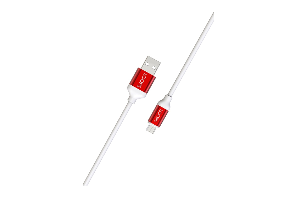 Kabel Micro USB TPE 1.1m Loops RED 2