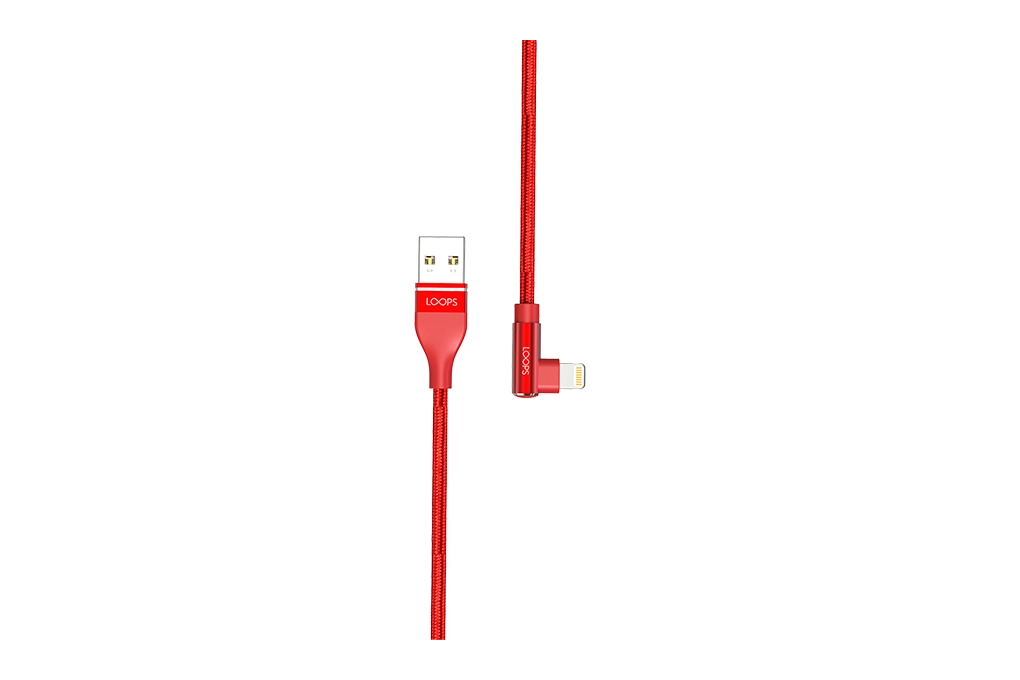 Kabel Gaming Lightning - USB 1m Loops RED