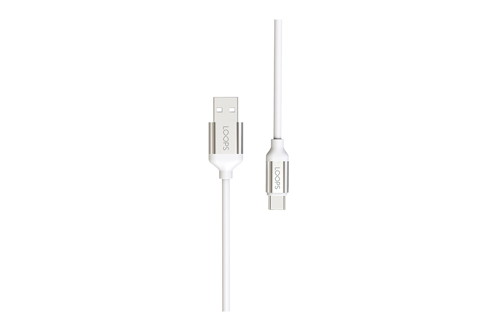 Kabel Type C TPE 1.1m Loops SILVER 2