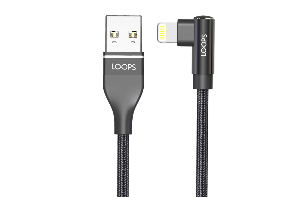 Kabel Gaming Light to USB Nylon Loops Black