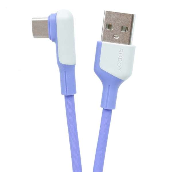 Kabel Gaming Type A - Type C 1m Robot RWC100 Purple