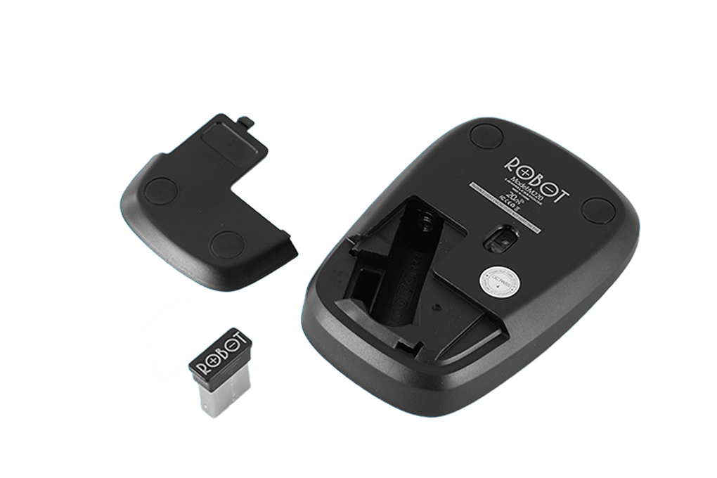 Mouse Nirkabel Robot M220 Black