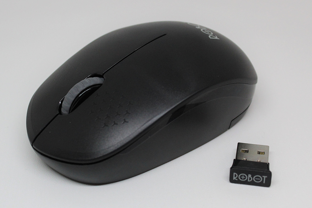Mouse Nirkabel Robot M210 Black