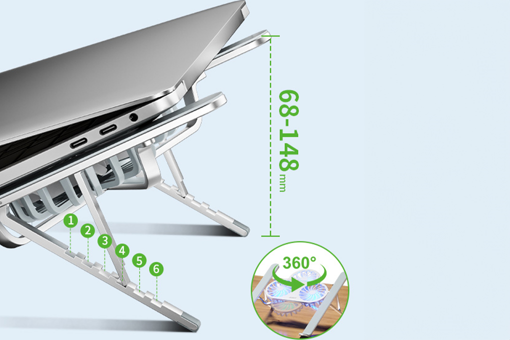 Laptop Cooling Stand Robot RT-LS04